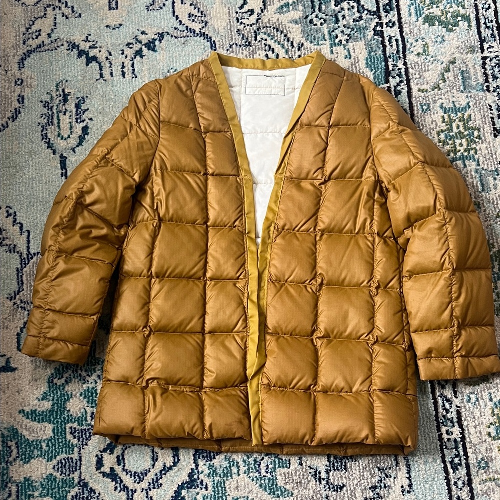 Goose Down Eddie Bauer Jacket/coat insert Women's Gold Quilted Jacket